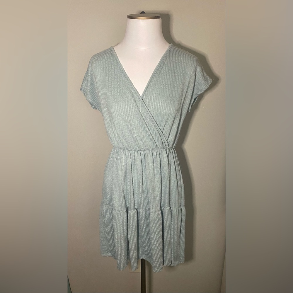 Caution to the Wind pale blue A-line dress